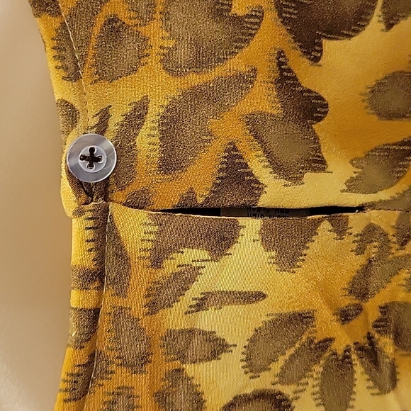 Vintage Caroline Kendrick Leopard Print 100% Silk Top - Picture 7 of 9